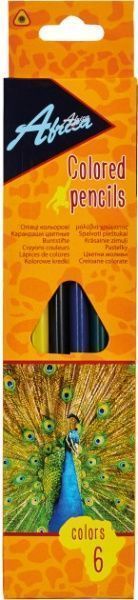 Олівці кольорові Animal World E11509 6 шт. Economix