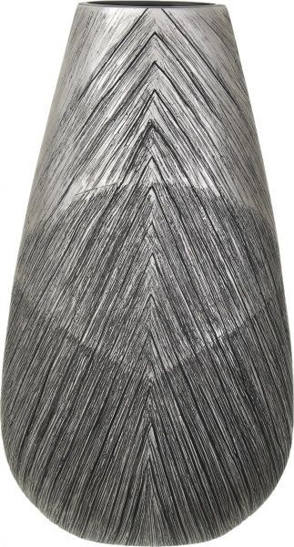 Ваза полирезиновая серая Metalic 25,5х12,5х46 см