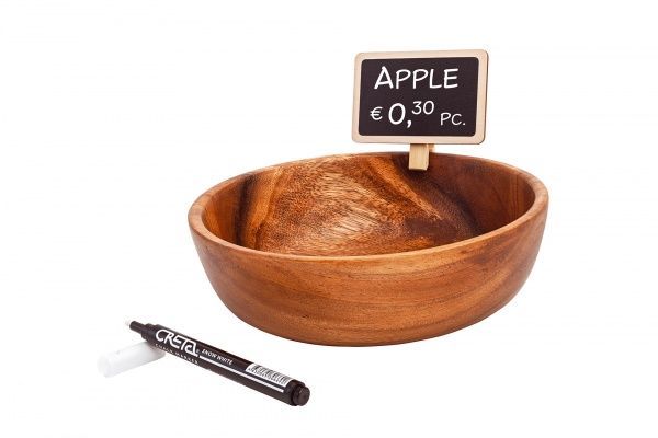 Табличка меловая на деревянной прищепке woodclip # 1 (6 шт.)