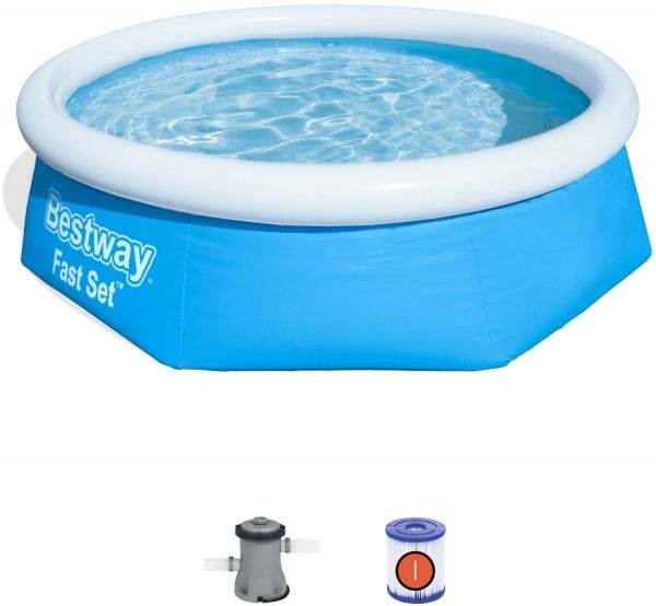 Басейн надувний Bestway з фільтр-насосом 244х66 см