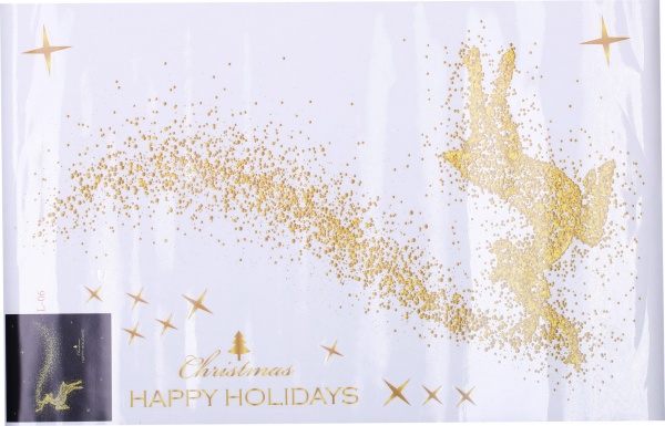 Наклейка декоративна золотиста плівка 40x32 см