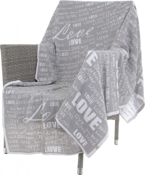 Плед Аrt Knit Love 130x170 см сірий 