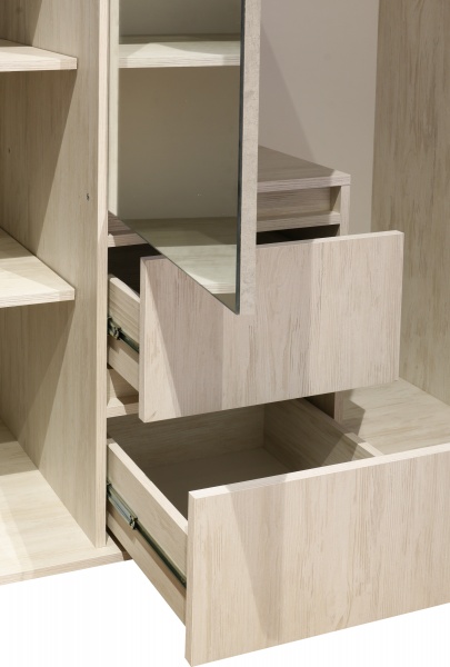 Шкаф Фонте ФН-Шк-3-2 артвуд светлый/ателье светлое 