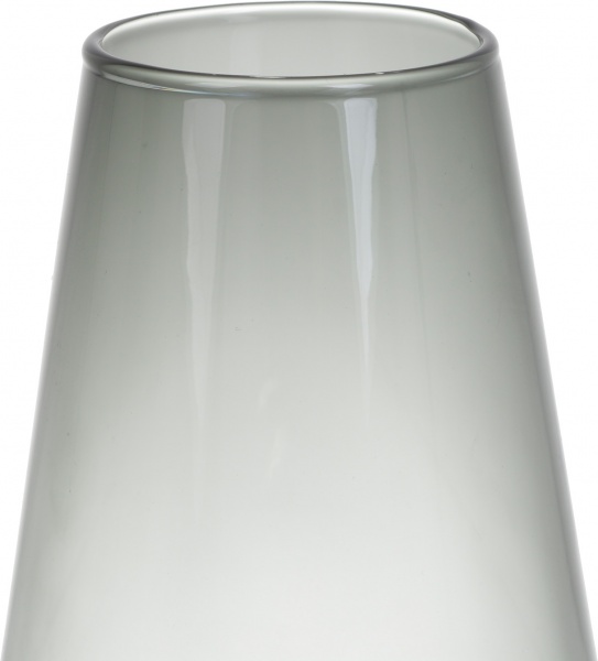 Ваза стеклянная Wrzesniak Glassworks Fin Grey 17-8588 25 см серый 