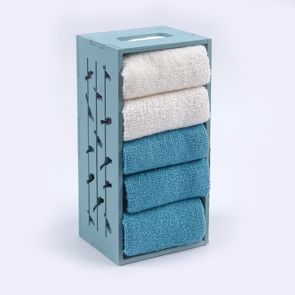 Набор полотенец кухонных Birds (5 шт./уп.) 30x30 см голубой Білтекс 