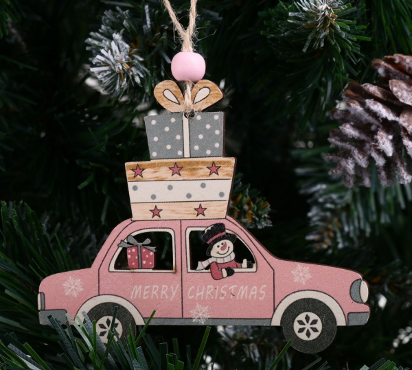 Декорація-підвіска рожева 8х1х10 см DH8047810 