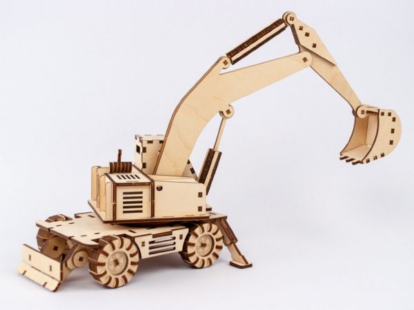 Дерев'яний 3D-конструктор Зірка Екскаватор 96285