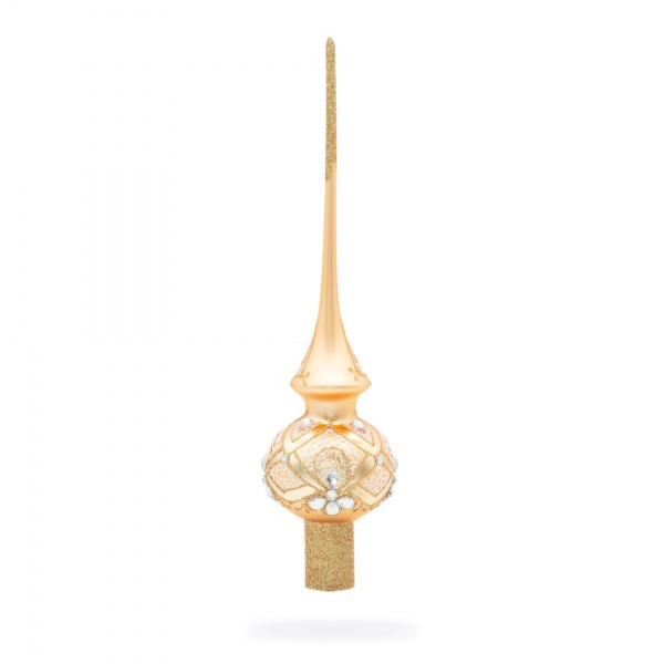 Верхушка стеклянная Фантазия B-398 матовая золотистый 