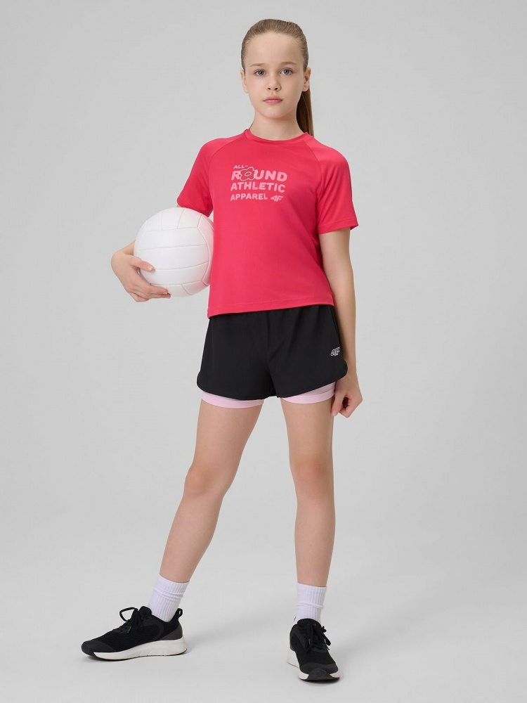 Футболка 4F TSHIRT FNK F1962 4FJWSS26TFTSF1962-53S р.134-140 розовый