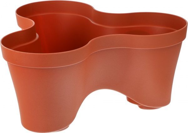 Горщик пластиковий Sanja IPPI Roma фігурний 8,8л теракот 