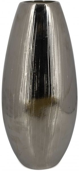 Ваза керамическая серебрянная Меркури 32x17