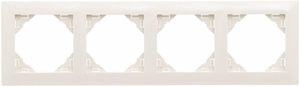 Рамка чотиримісна Efapel Logus універсальна слонова кістка