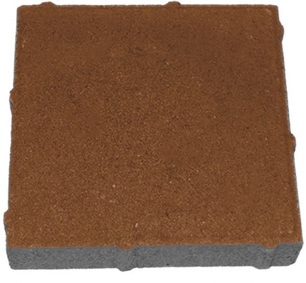 Тротуарна плитка Квадрат 200х200х60 коричнева