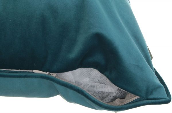 Подушка декоративна Велюр з кантом 45x45 см зелений La Nuit 