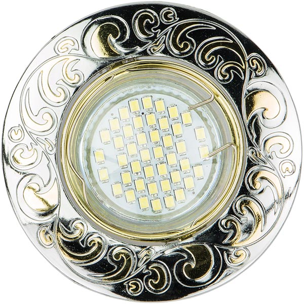 Світильник Feron DL2005 G5.3 хром/золото