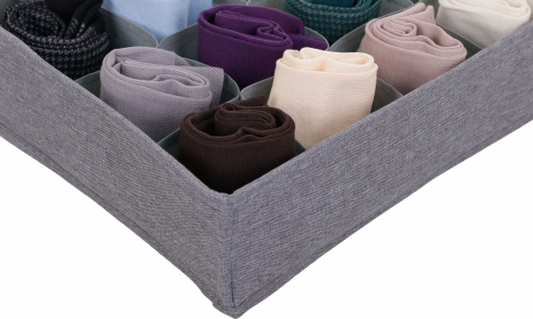 Органайзер для білизни SO04118-1 London темно-сірий 16 секцій 90x320x320 мм