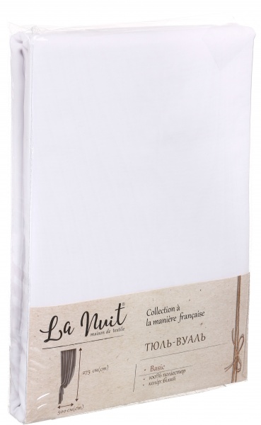 Тюль білий 500х275 см La Nuit 