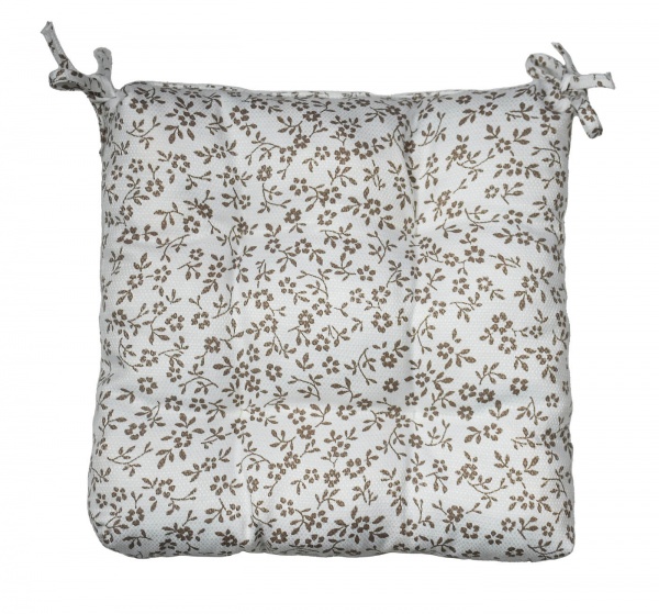 Подушка на стілець МАСАО квіточка беж Прованс