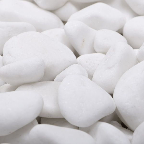 Камінь декоративний Thasos галька мармурова фр.1-3 см біла 10 кг