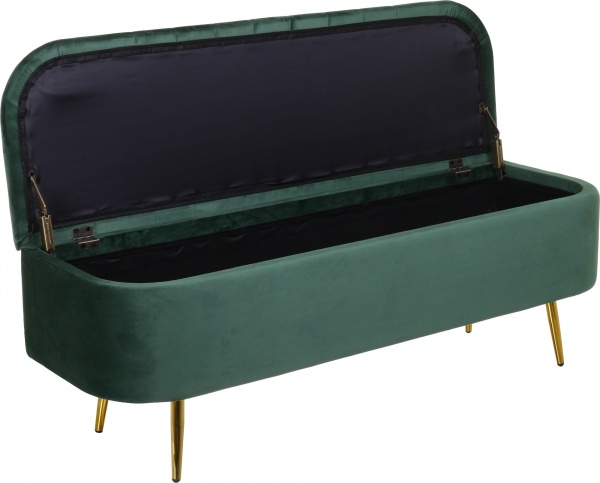 Сундук-пуф Christian зеленый 120х38х42 см 