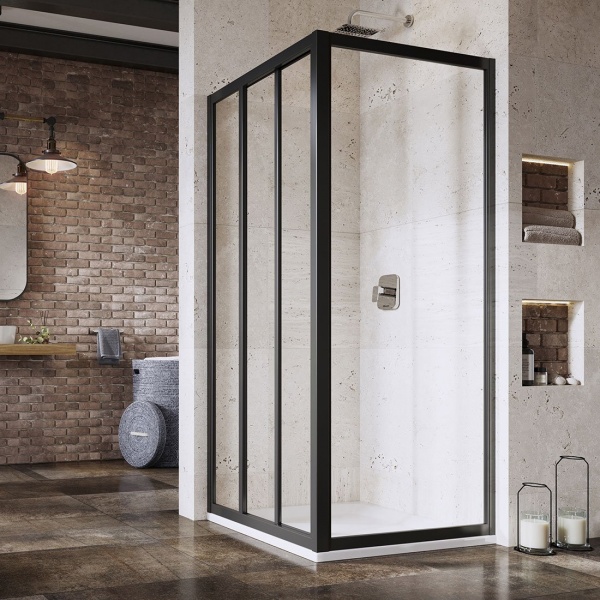 Неподвижная стенка Ravak APSS-80 198 Черный+transparent 