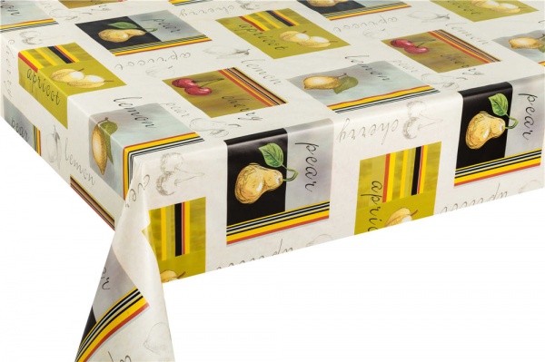 Скатертина Фруктовий Сад 110x140 см білий із малюнком UP! (Underprice) 