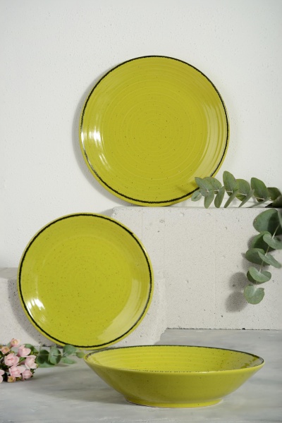 Тарелка обеденная Spiral 26 см цитрон (I3070S/G140) Cesiro