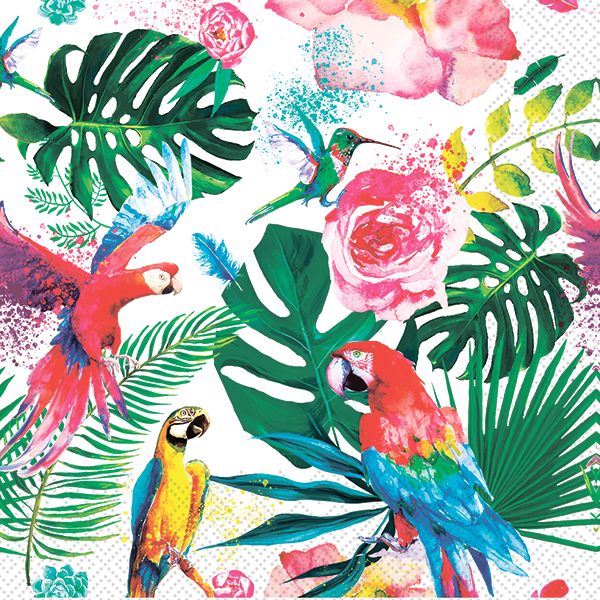 Серветки столові Silken Тропічний ліс 33х33 см 18 шт.