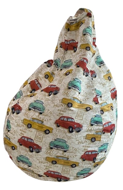 Кресло-мешок Примтекс Плюс MALMO M LUX PT-09 print Cars принт
