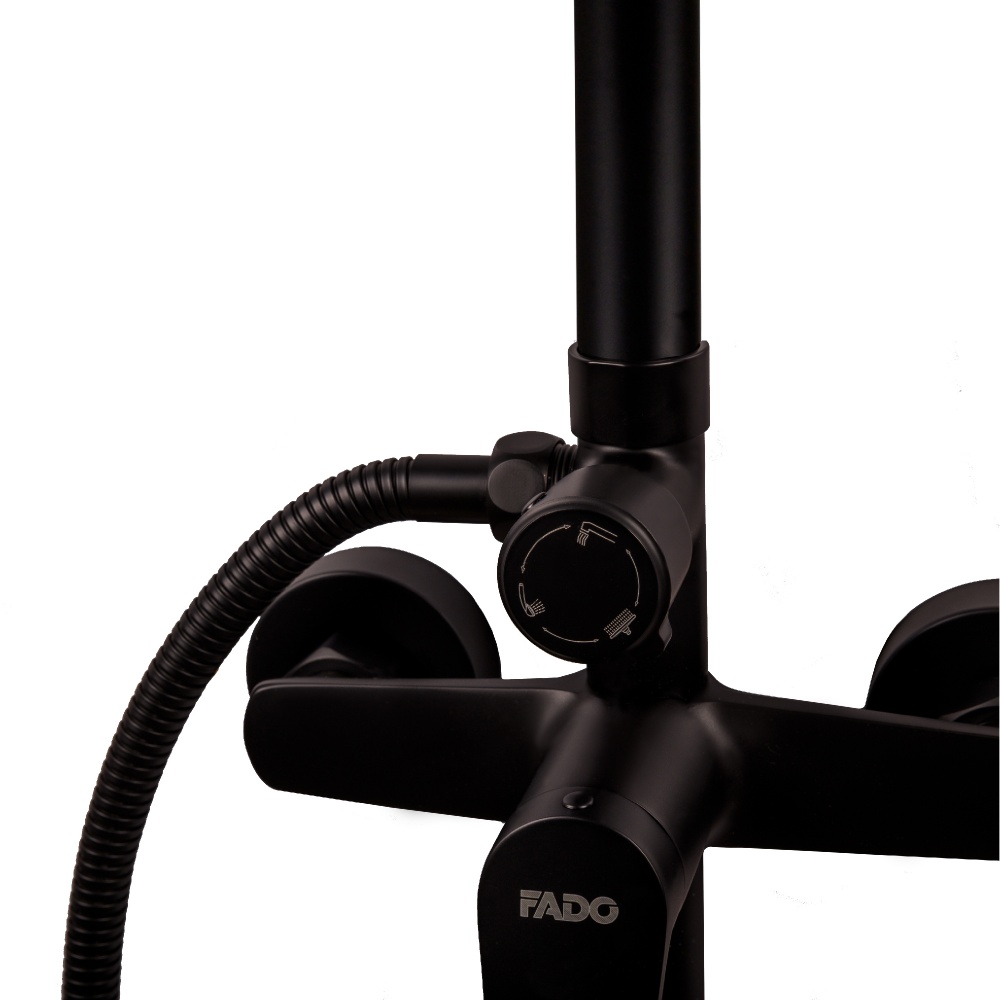 Душевая система FADO S.r.l Garda MIX05033B матовый черный