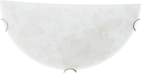 Светильник настенный Декора Флора 1x60 Вт E27 белый 24291 1/2 gl 