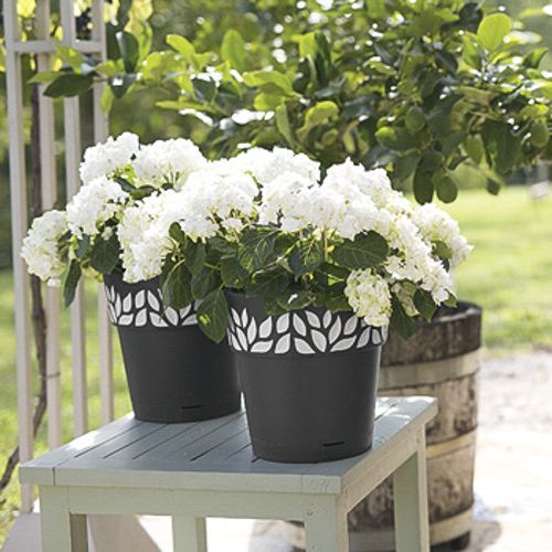 Горшок пластиковый Stefanplast Opera Orfeo круглый 1,5л графит (94203) 