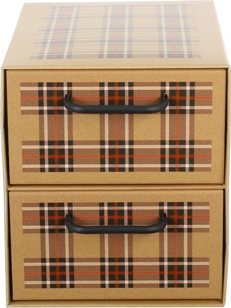 Комод картонний Miss Space Клітинка 2 відділення бежевий