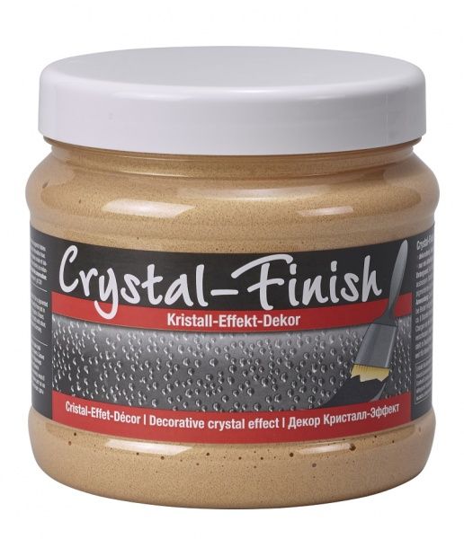 Декоративна фарба PUFAS Crystal Finish зі скляними кристалами жовтий сонячний 0,75 л
