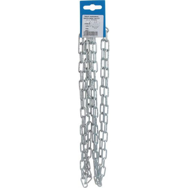 Ланцюг коротколанковий 3 мм 2,5 м оцинкований DIN 5685 А