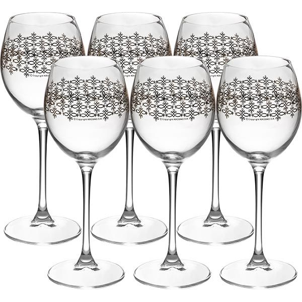 Набір бокалів для вина Decoline 250 мл 6 шт. Krosno