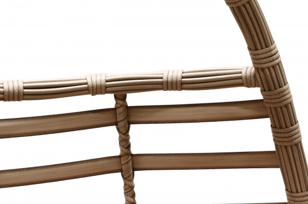 Кресло-кокон Цитрус двухместный широкое плетение сменный меркурий