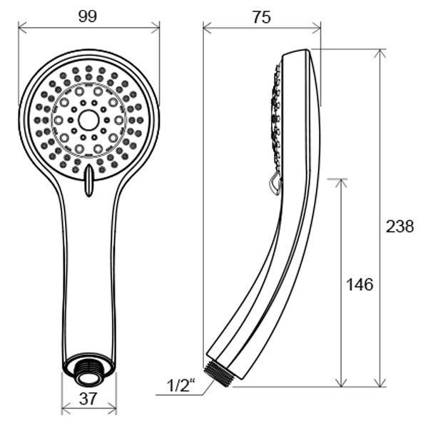 Лейка душевая Ravak 952.00  