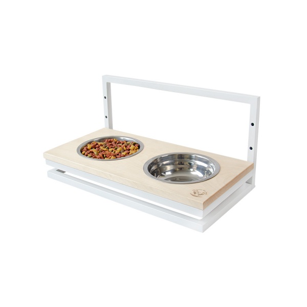 Миска подвійна 10 центів для Джека №5 S/M/L 2х600 мл білий