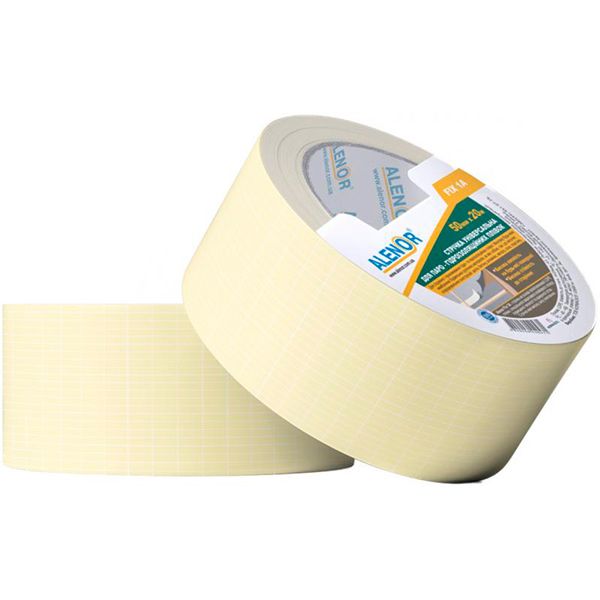 Стрічка універсальна для склеювання паро-гідроізоляційних плівок і мембран Alenor Fix1A 50 мм (20 м) Alenor