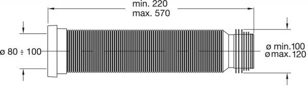 Труба гофрированная Bonomini 8250EX55B0 BIGMAGIK d110