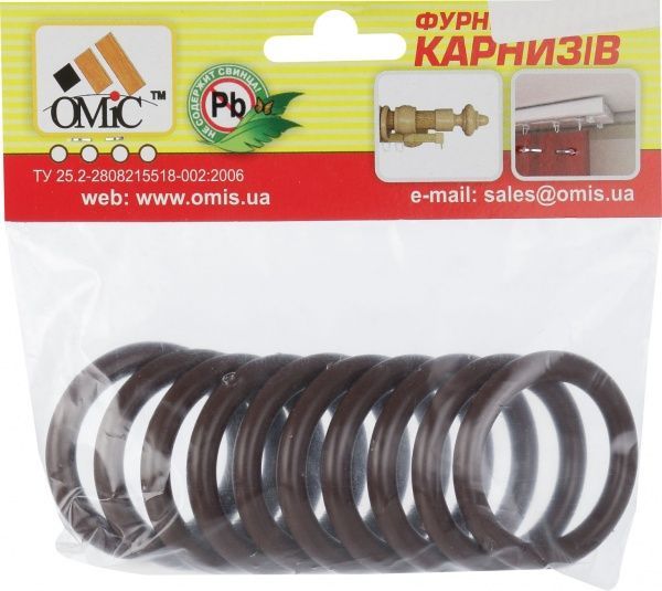 Кільце 10 шт. ОМіС набірний горіх 