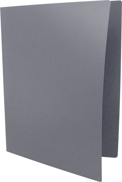 Папка швидкозшивач з кишенею А4 500 мкн сіра PP 4-213-08 4Office