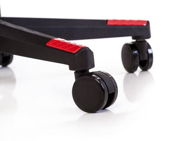 Крісло Nowy Styl HEXTER ML R1D TILT PL70 ECO/01 BLACK/RED FR чорний/червоний 