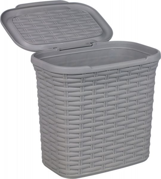 Кошик для прального порошку Ucsan Plastik темно-сірий 260x270x180 мм