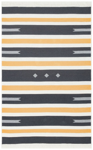 Ковер Ekohali Arya AR 24 Yellow Antrasit 160x230 см двусторонний 