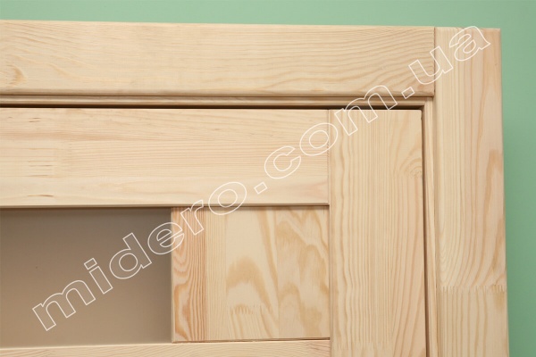 Дверное полотно Домінант-Вуд Мозаика 2-1 – полустекло 700х2000х36 ПО 700 мм под покраску 