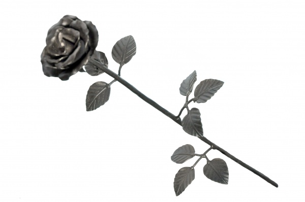 Квітка кована Троянда зі стеблом 600 мм