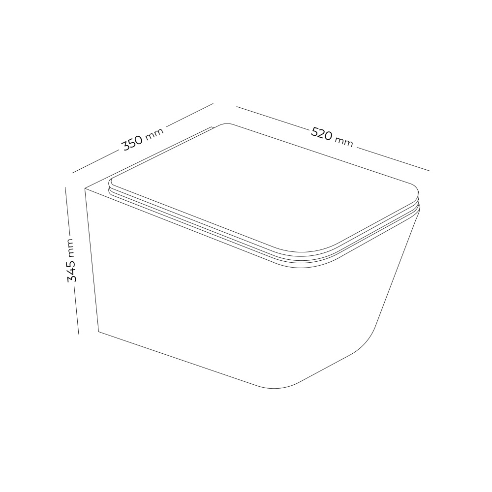 Унітаз підвісний Doosh KREMNIY Rimless DO-HT-01 White
