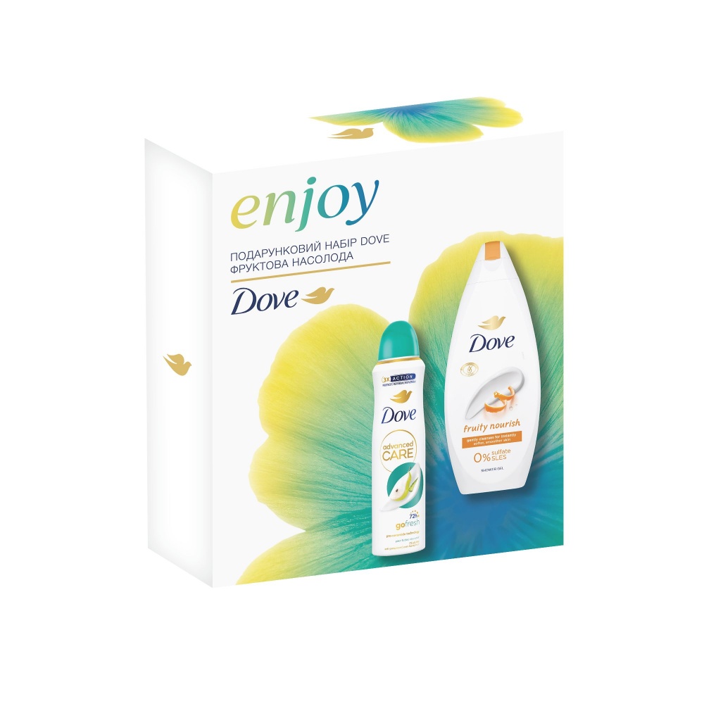 Набор подарочный Dove Фруктовое Удовольствие 150+250 мл